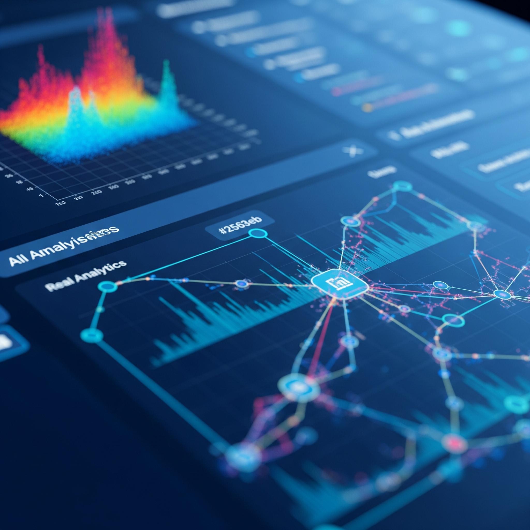 AI Analytics Dashboard showing real-time machine learning insights