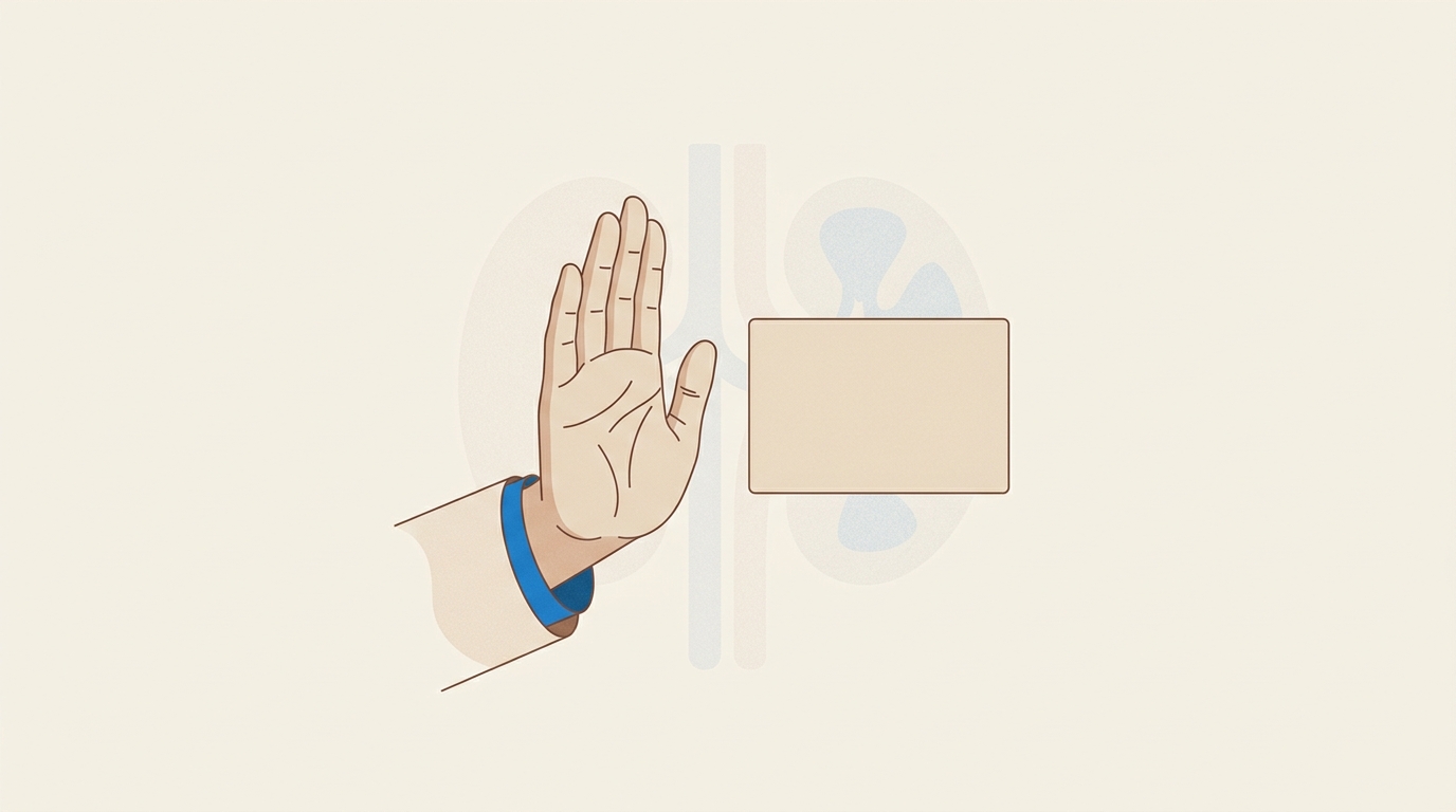 An assistant returning empty hands when no retrieved source supports the question, declining rather than guessing